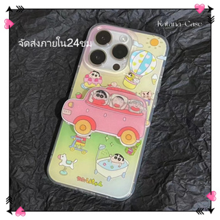 🎐จัดส่งภายใน24ชม🎐เคส for iPhone 11 14 Pro Max Case for iPhone 12 13 ป้องกันการตก การป้องกัน พร้อมขาตั้ง การ์ตูน