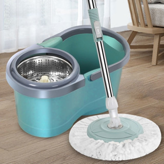 G-Wind H560 ไม้ม๊อบถูพื้น SMT ถังปั่นสแตนเลส SPIN MOP พร้อมผ้าม๊อบ2ผืน