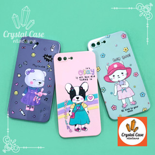 Oppo A5/A9(2020) A15 A17 A53 A54 A57(2022) A58 A78(5G) A98 F9 เคสนิ่ม TPU ผิวเงากันเลนส์กล้อง พิมพ์ลายการ์ตูน