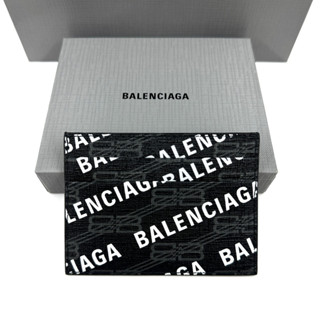Balenciaga cash card case black กระเป๋าใส่บัตร สีดำ บาเลนเซียก้า ของแท้ ผู้ชาย
