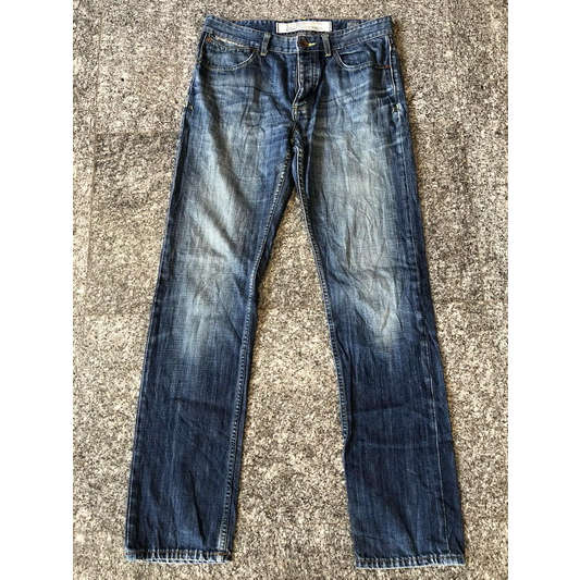 Superdry Standard Blue Jeans  เอววัดจริงได้ 34