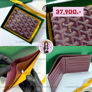 👜: New!! Goyard Men Wallet in Burgundy ‼️ก่อนกดสั่งรบกวนทักมาเช็คสต๊อคก่อนนะคะ‼️