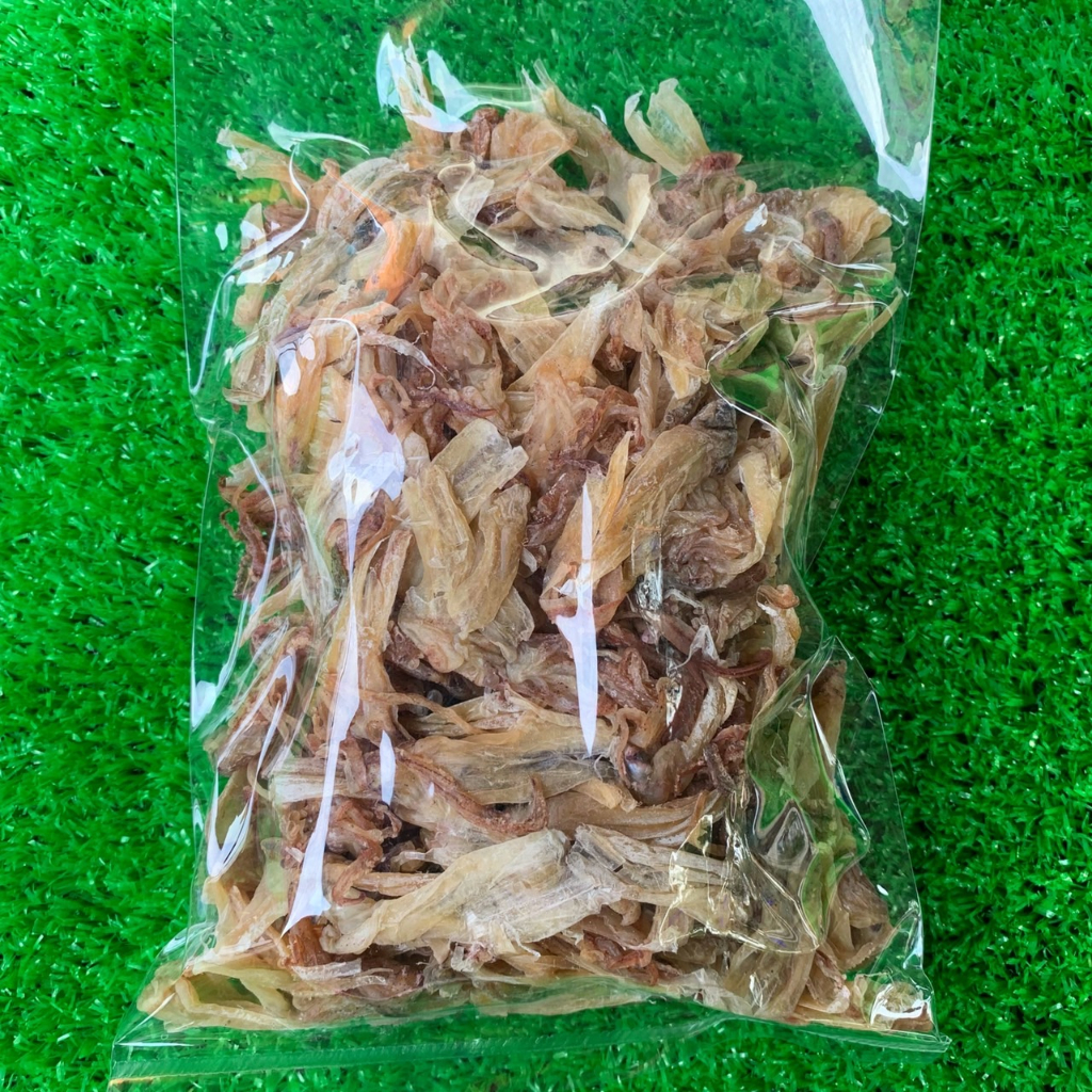 หนวดหมึกแห้ง หัวหมึก น้ำหนัก 200-500 กรัม