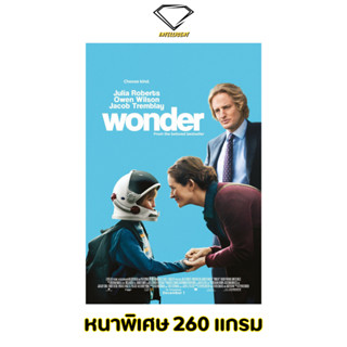 💎Intelligent | โปสเตอร์ Wonder | ขนาด 21x31 นิ้ว | x 1 แผ่น โปสเตอร์หนัง ภาพยนตร์ หนัง ชีวิตมหัศจรรย์วันเดอร์