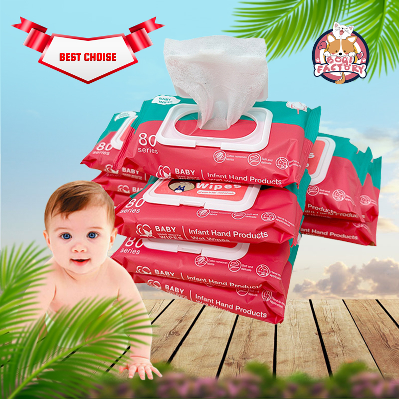 Boqi Factory ทิชชู่เปียกเด็ก ทิชชู่เปียก ทิชชู่เปียก 40 แผ่น กระดาษทิชชู่เปียกเด็ก กระดาษทิชชู่เปียก Baby NewWipes