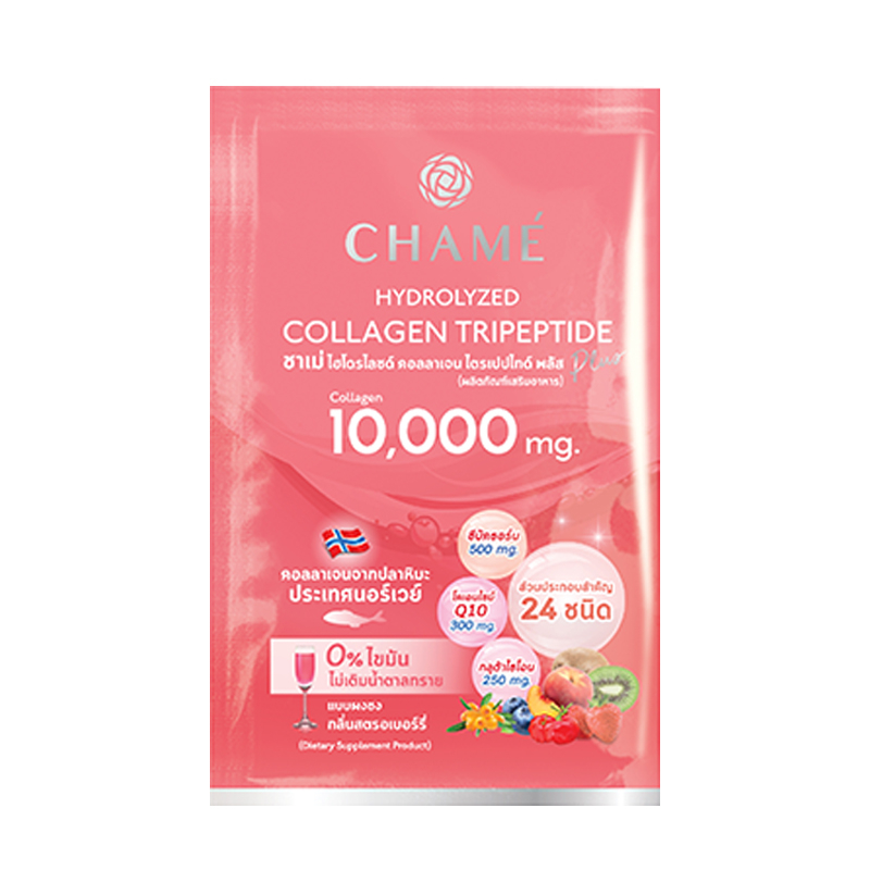 Chame Collagen Tripeptide Plus " แบบซอง " ชาเม่ คอลลาเจน (1ซอง 15กรัม)