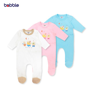 [New Arrival] BABBLE ชุดนอนเด็กทารก จั้มสูทเด็ก ชุดเด็กแรกเกิด ถึง 3 เดือน คอลเลคชั่น Chubby (สีฟ้า,สีออฟไวท์,สีชมพู) (BDB)