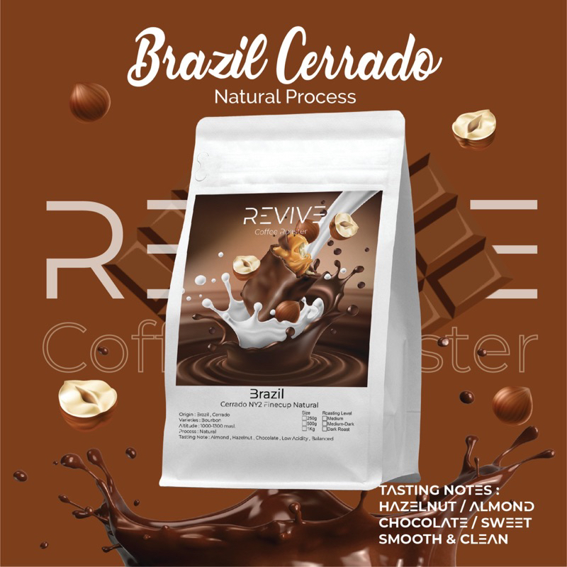 Revive Coffee Roaster เมล็ดกาแฟคั่ว ? Brazil Cerrado Natural Medium