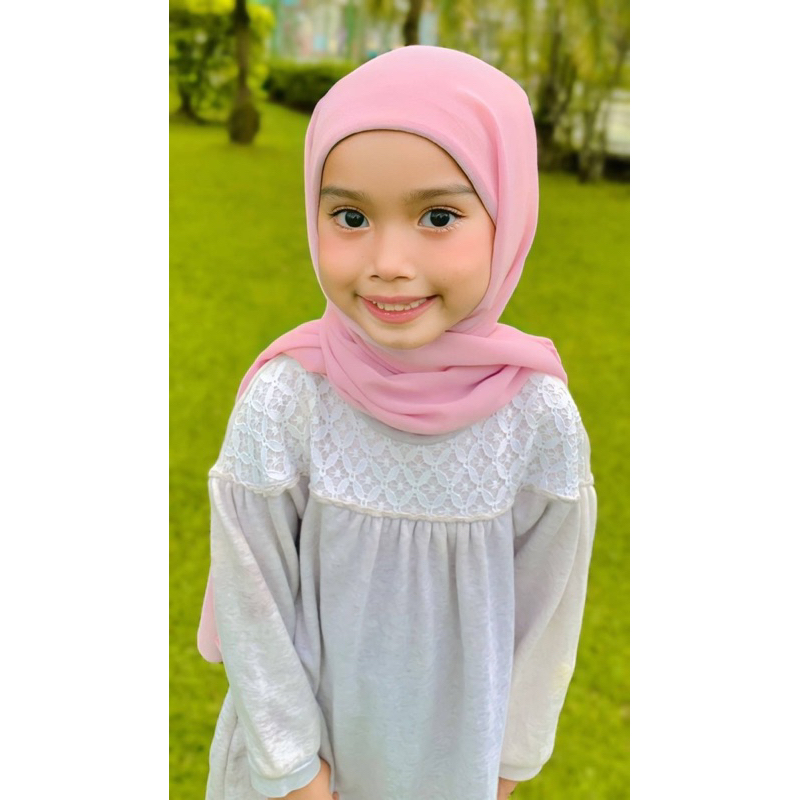 สีพร้อมส่งงงง ชีฟองติดอินเนอร์เด็ก เด็ก 4-10 ปี ผ้าชีฟอง น่ารักกกก