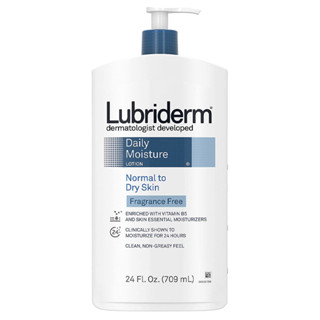 Lubriderm Daily Moisture Lotion Normal To Dry Skin สำหรับผิวธรรมดา-ผิวแห้ง ขนาด 709 ml (24 fl. oz)