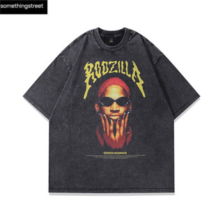 เสื้อยืดผู้ชายโอเวอร์ไซส์ rodman rodzilla