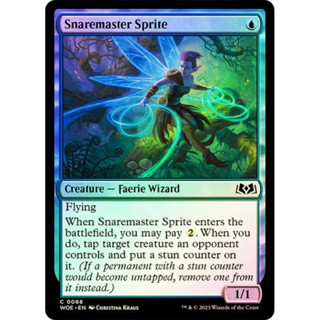 [MTG] Snaremaster Sprite [WOE] [BLUE] [COMMON] [FOIL] [ENG] (การ์ดเมจิค / Magic the Gathering)