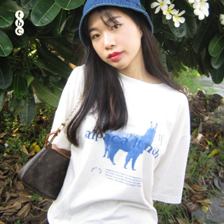 (ลด15% โค้ด 15DD66) TBC Oversize Tee - Alpaca Lunch