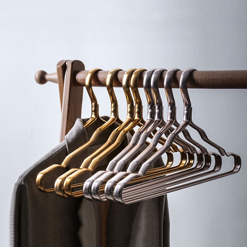 ไม้แขวนเสื้ออะลูมิเนียมแบนบาง|3สี|แพ็ค5อัน(หนา1.5cm)