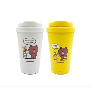 LocknLock กระบอกน้ำเก็บอุณหภูมิ LINE Friends Energetic Tumbler ขนาด 400 ml. ฝาเปิดปิดอัตโนมัติพร้อมปุ่มล็อค