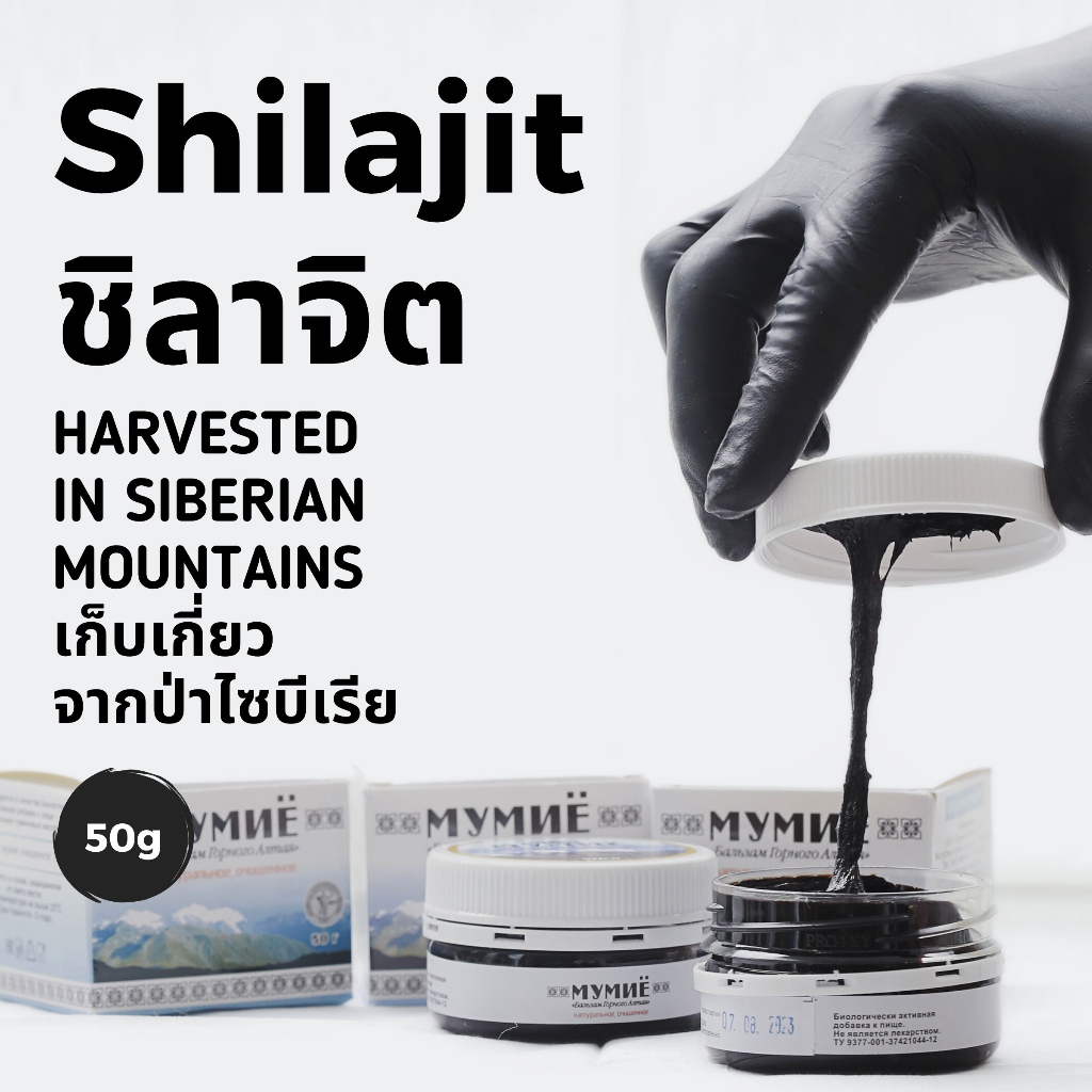 ชิลาจิต Shilajit จากเทือกเขาไซบีเรีย | 100% Pure Shilajit from Siberian Mountains – Quality Certification
