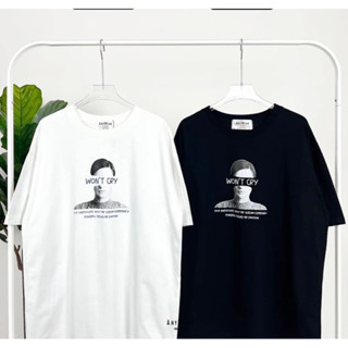 เสื้อยืดโอเวอร์ไซส์ สกรีนลายรูปภาพ WON’T CRY by Anywear เนื้อผ้าคอตตอน 100%