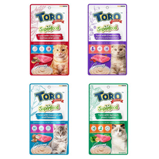 ขนมแมวเลีย Toro Toro Plus Super Food โทโร โทโร่ ขนาด 14g (1 …