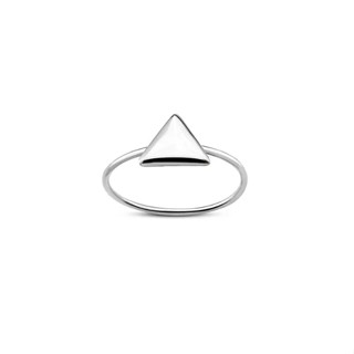 Silver thai Jewelry แหวนเงินแท้ทรงสามเหลี่ยมเรียบ /genuine silver ring, smooth triangle shape PLSRG93