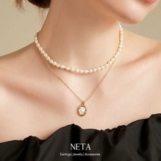 Olivia Pearl Necklace สร้อยไข่มุกน้ำจืด สร้อยไข่มุกแท้