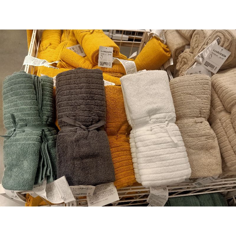 IKEAshopping IKEA 70x140 ซม VAGSJON . วัวเควิน ผ้าเช็ดตัว