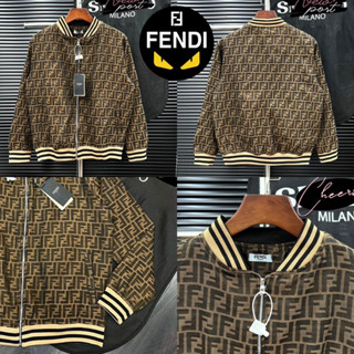 FENDI JACKET UNISEX 🤎 เสื้อแจ็คเก็ต แขนยาว Fendi 🐦 Hiend 1:1 พร้อมส่งจากไทย 🇹🇭