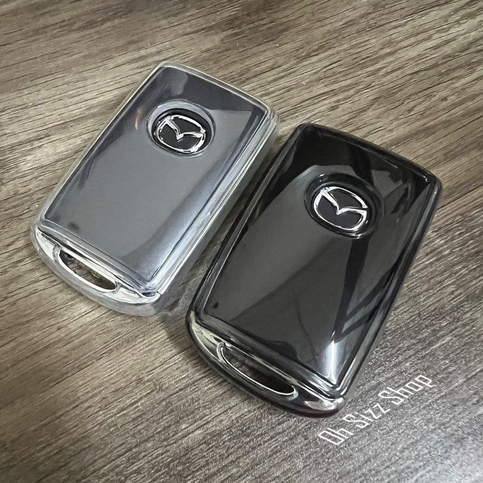 เคสใสซีทรู  รีโมทรถ Mazda 2023   ปุ่มข้าง ปกป้องรีโมท (2023 Ultra Thin See Through Transparent TPU Key Case)  Key Sets M