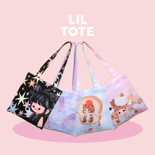 FAHFAHS | LIL TOTE BAG กระเป๋าผ้าพิมพ์ลาย