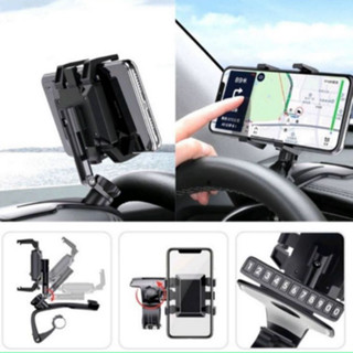 ที่วางโทรศัพท์ในรถยนต์&gt;ที่ยึดมือถือในรถ Universal Car Phone Holder Clip Dashboard Mount Clamp Stand for GPS