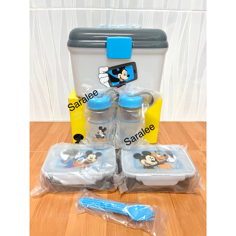 ชุดกล่องข้าวพร้อมขวดน้ำมิคกี้เม้าส์ ของพรีเมี่ยม7-11