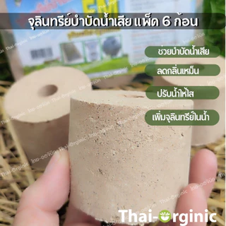 EM ball บำบัดนำเสีย อีเอ็มบอล ปฐมอโศก [แพ็ค6ก้อน] emball จุลินทีย์กำจัดกลิ่น สินค้าล็อตใหม่ล่าสุด