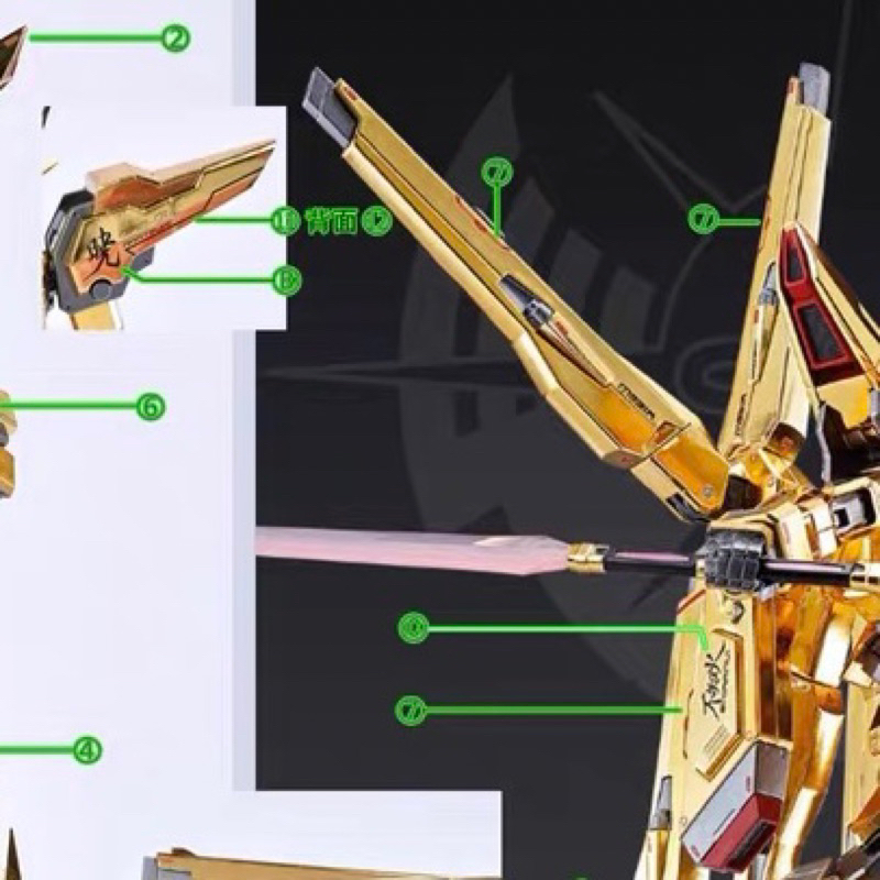 ดีคอลน้ำ SF DECAL SEED 1/100 AKATSUKI GUNDAM เรืองแสงแบล็คไลท์ - รูปที่ 3