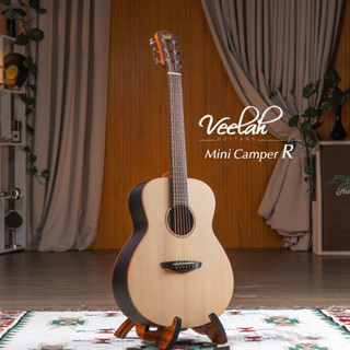 Veelah Mini Camper Koa E / MC-ME / MC-RE / MC-M / MC-R กีตาร์โปร่งไฟฟ้า +ฟรี กระเป๋า และอุปกรณ์ Music Arms