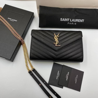 กระเป๋า  Ysl  งาน Vip หนังแท้สวยมาก* หนังแท้ 100% งานสวย เป๊ะเหมือนแท้เลยค่ะ  size  23cm.  boxset*