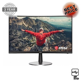 Monitor 23.6 MSI PRO MP242C (VA, VGA, HDMI, SPK) CURVE 75Hz ประกัน 3Y จอคอม จอมอนิเตอร์