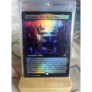 การ์ด MTG Takenuma, Abandoned Mire Foil Land Magic the Gathering EDH รุ่น NEO สภาพ Nm