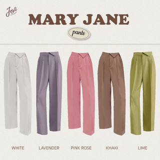 📢🎉เปิดตัวกางเกงรุ่นใหม่สุดปัง Mary Jane ขากระบอกกลาง ขอบพับข้างจีบหน้า2จีบ ผ้านุ่มใส่สบาย ผ้าหนานุ่มใส่สบาย✨🎊