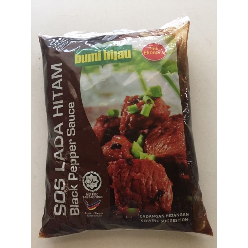 ซอสพริกไทยดำ bumi hijau 1 กก.