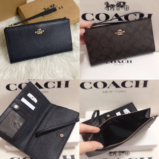 73156 Pebbled Leather Long Wallet