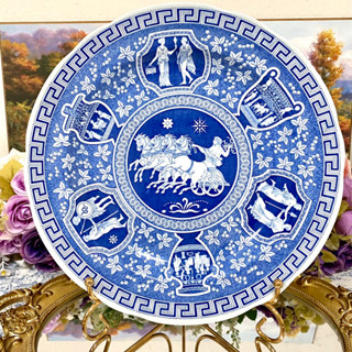 Spode Blue Room Greek Dinner Plate จานลายกรีก 10.5 นิ้ว