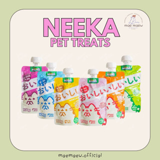 ꒰ พร้อมส่ง ꒱ NEEKA pet treats 🇯🇵 ขนมแมวเลีย เนื้อมูส นำเข้าจากประเทศญี่ปุ่น ขนาด 100 𝒈.