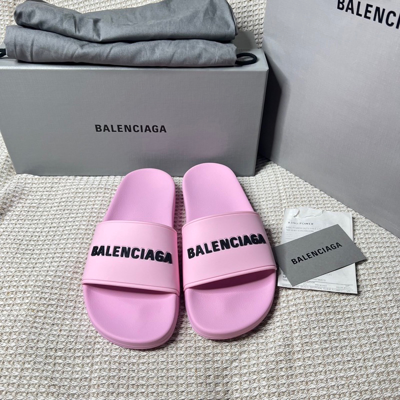 Kept unused‼️B a l e n c i a g a pool slide sandal size 36 (พื้นยาวประมาน 23.5-24 cm) สีชมพู ออก sho
