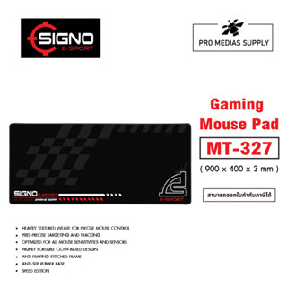 แผ่นรองเมาส์ Signo Gaming Mouse Mat Speeder MT-327 Black