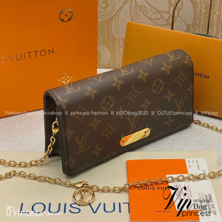 LV Wallet On Chain Lily Monogram Canvas / LV BAG พร้อมส่ง กระเป๋าสะพายทรงพอช เกรดออริจินอล 1:1 สลับแท้ งานสวยตามรูป