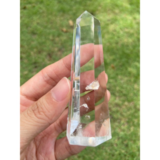 พร้อมส่ง ถ่ายจากสินค้าจริง หินแท้100% แท่งหิน ควอซ์ใส clear quartz tower #D28