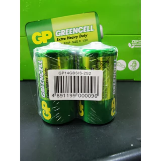 ถ่าน GP C greencell 14G R14P Size C 1.5V ไซด์ C - หมดอายุ 01-2029