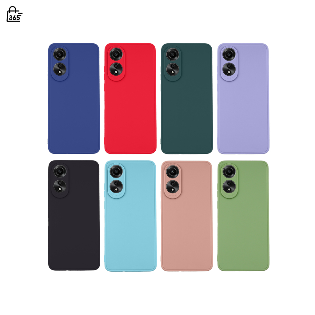เคส สำหรับ OPPO A78 4G CPH2565 เคสซิลิโคนนิ่ม กันกล้อง สีพาสเทล TPU หนา