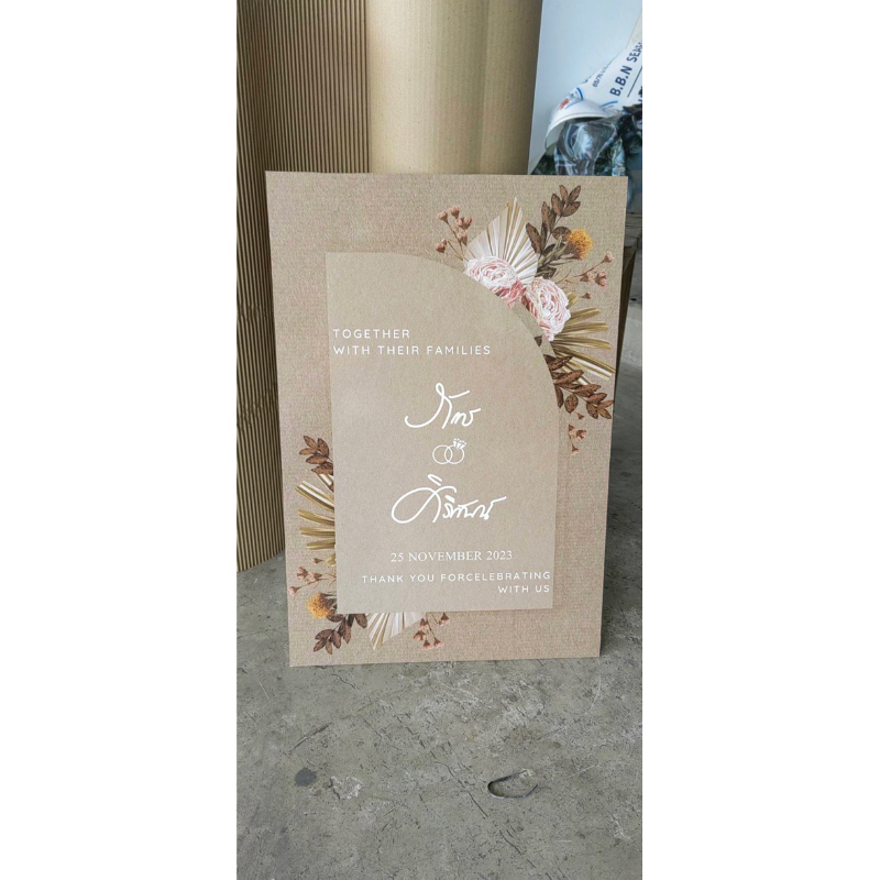 ป้ายงานเเต่งป้ายขึ้นบ้านใหม่งานบวชmtb ค่าส่งถูก  40*60เซนติเมตร（ จัดส่งภายใน 1-2 วัน） - รูปที่ 4