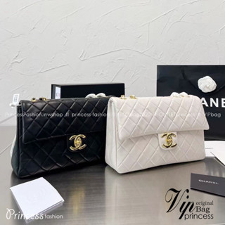 Chanel classic flap bag with chain พร้อมส่ง กระเป๋าสะพายสุดหรู สวยดูแพง รูปทรงคลาสสิค สายสะพายโซ่ในตัว