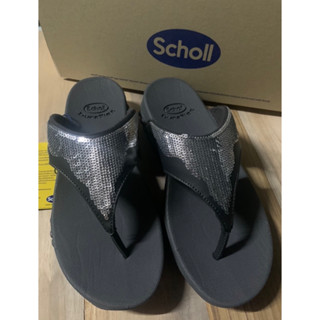 เทียบใหม่ใส่น้อย Scholl รองเท้าสกอลล์ผู้หญิงของแท้ รุ่น Comfe Sequin คอมเฟ่ซีควิ้น สินค้ารับประกันของแท้